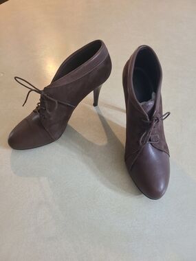 J. Crew Noelle Canvas And Leather Lace-up Booties